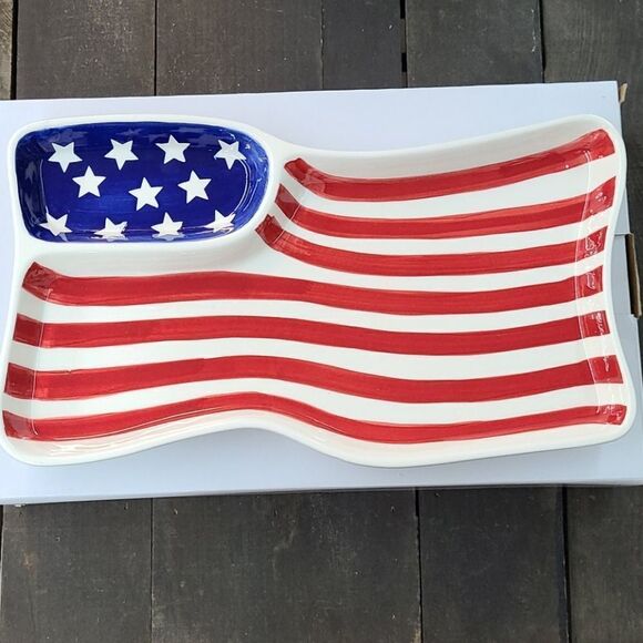 American Flag dish  - Picture 1 of 3